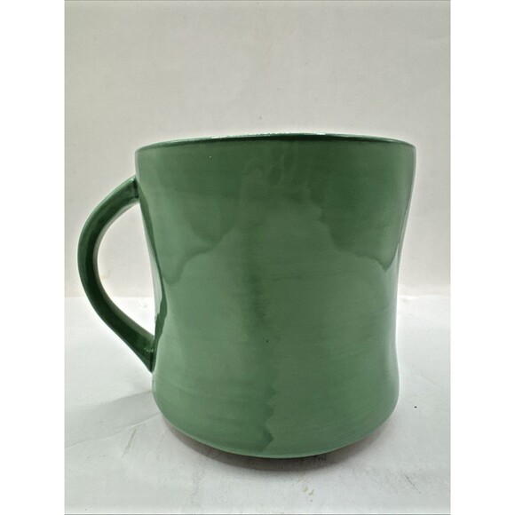 Anthropologie - Mint Green - Monogram Letter F Mug Coffee Cup Hand Painted Gift - Picture 3 of 4